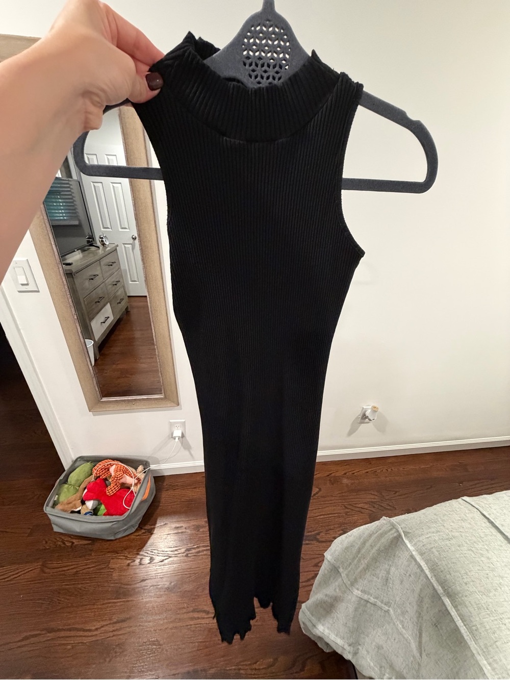 Turtle neck long dress